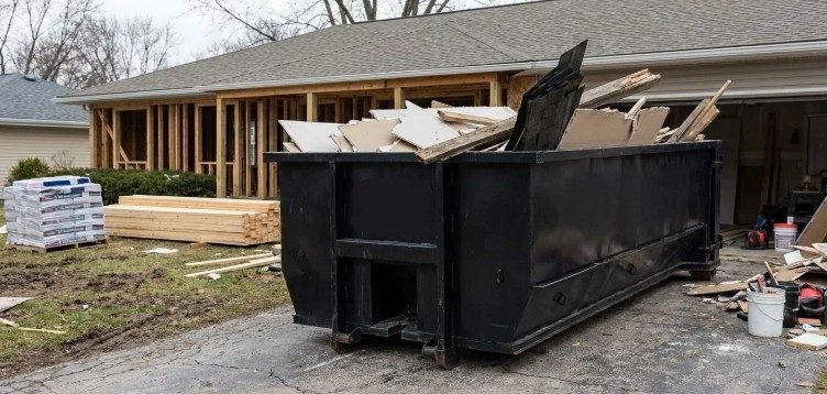dumpster rental project in Norfolk